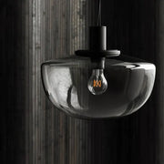 Elegant globe glass pendant - Chic metal and glass design perfect for dining and kitchen spaces