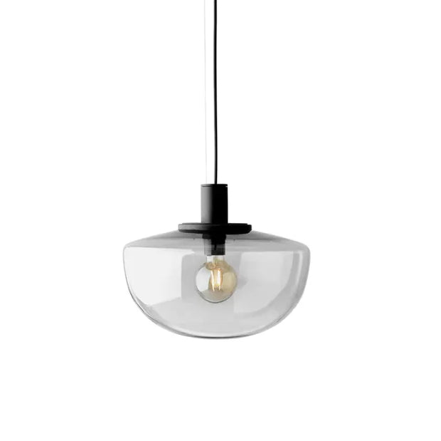 Elegant globe glass pendant - Chic metal and glass design perfect for dining and kitchen spaces
