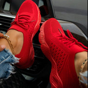 Baskets Femmes Légères Blanches Antidérapantes en Maille Respirante – Sneakers Confortables pour Usage Quotidien