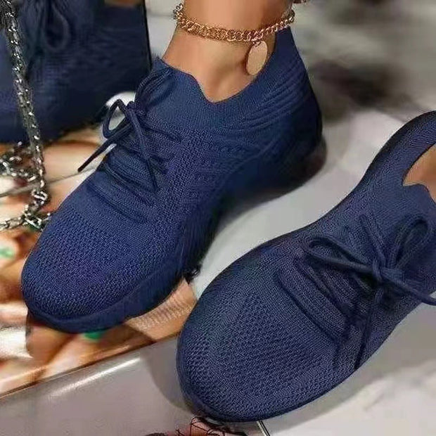 Baskets Femmes Légères Blanches Antidérapantes en Maille Respirante – Sneakers Confortables pour Usage Quotidien