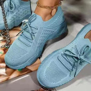 Baskets Femmes Légères Blanches Antidérapantes en Maille Respirante – Sneakers Confortables pour Usage Quotidien
