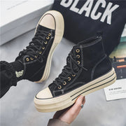 High-Top Suede Sneakers for Women with Platform Sole – Ultimate Elegance and Comfort