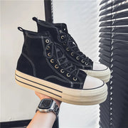 High-Top Suede Sneakers for Women with Platform Sole – Ultimate Elegance and Comfort