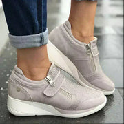 Helena Orthopedic Sneakers with Rhinestones – Ergonomic Comfort and Wedge Sole, Size 36 to 41