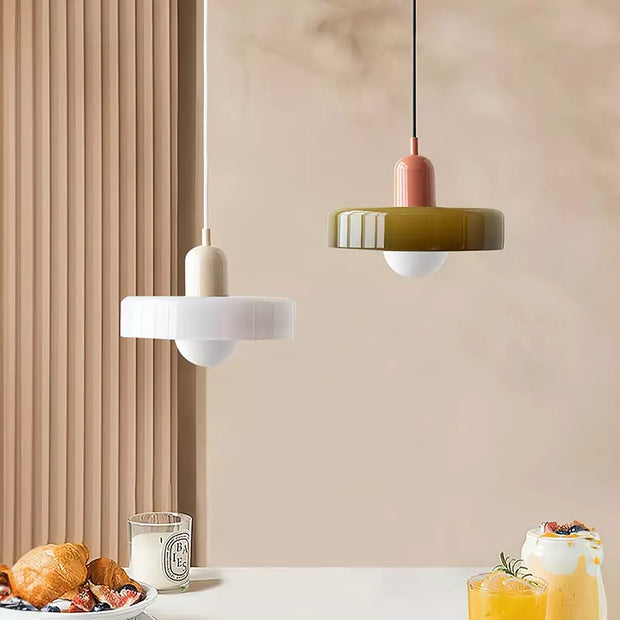 Elegant Bauhaus Glass Pendant - Where Modern Function Meets Sleek Minimalism
