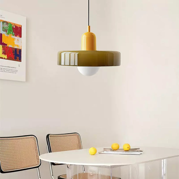 Lustre en Verre Bauhaus - Étreignez l'Élégance Artistique avec une Touche Moderne