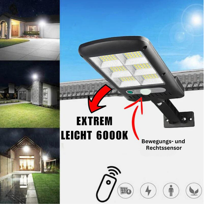 Helder 6000K zonne-straatlamp – Duurzame en autonome LED-verlichting
