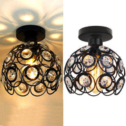 Luxurious gold hallway chandelier – elegant crystal and gold chandelier to enhance your decor
