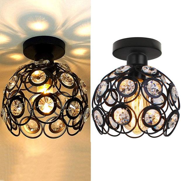 Luxurious gold hallway chandelier – elegant crystal and gold chandelier to enhance your decor