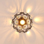 Luxurious gold hallway chandelier – elegant crystal and gold chandelier to enhance your decor
