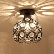 Luxurious gold hallway chandelier – elegant crystal and gold chandelier to enhance your decor