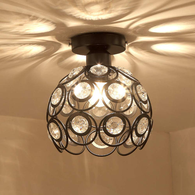 Luxurious gold hallway chandelier – elegant crystal and gold chandelier to enhance your decor