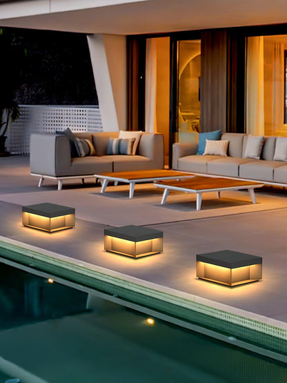 Lumineuse colonne extérieure solaire élégante – Éclairage de jardin LED durable