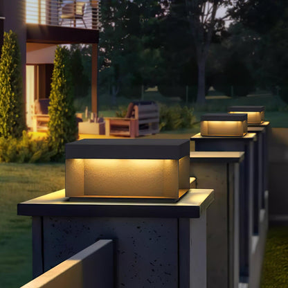 Lumineuse colonne extérieure solaire élégante – Éclairage de jardin LED durable