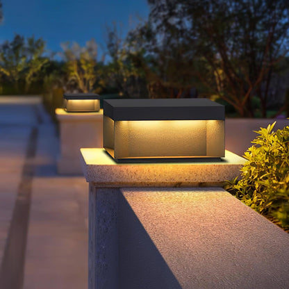 Lumineuse colonne extérieure solaire élégante – Éclairage de jardin LED durable
