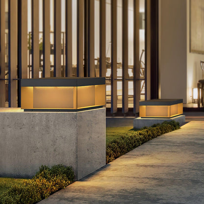 Lumineuse colonne extérieure solaire élégante – Éclairage de jardin LED durable