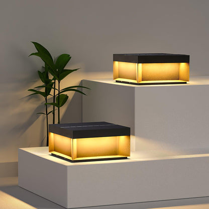 Lumineuse colonne extérieure solaire élégante – Éclairage de jardin LED durable