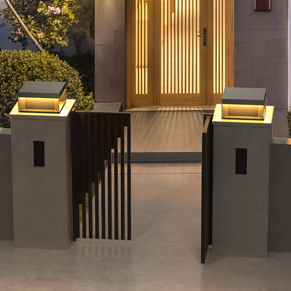 Lumineuse colonne extérieure solaire élégante – Éclairage de jardin LED durable