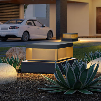 Lumineuse colonne extérieure solaire élégante – Éclairage de jardin LED durable