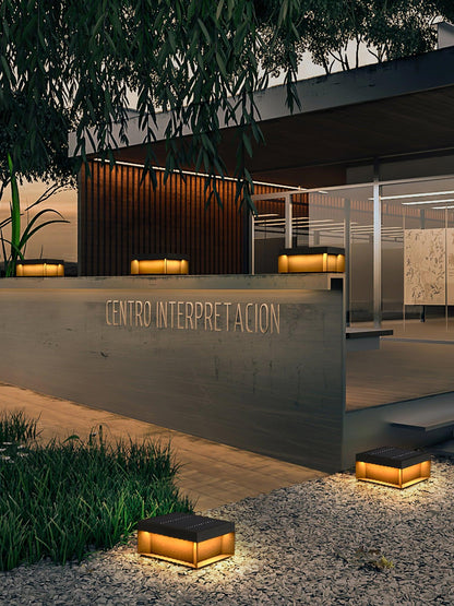 Lumineuse colonne extérieure solaire élégante – Éclairage de jardin LED durable