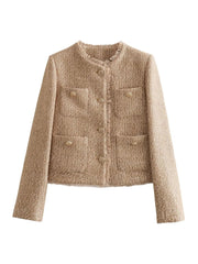 Women's Tweed Blazer Melinda, Fitted Cut and Timeless Elegance for All Occasions