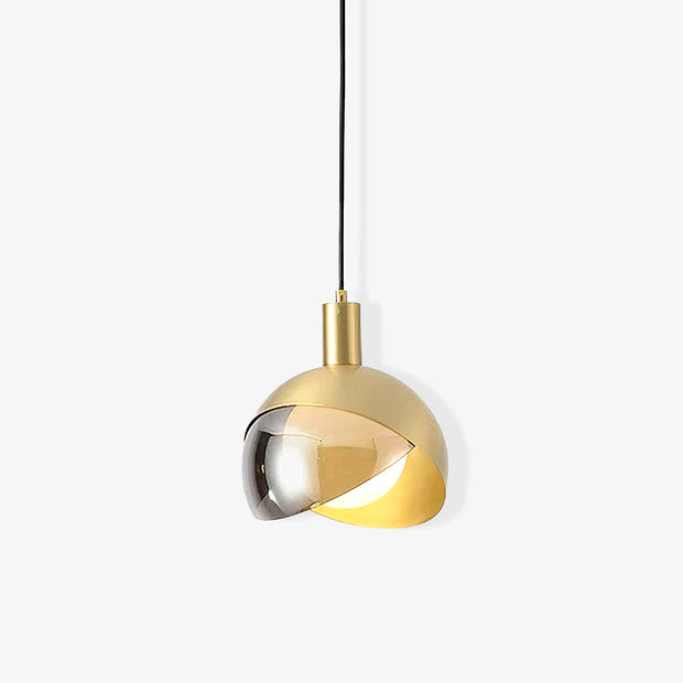 Suspension urbaine minimaliste élégante - combinaison de métal et de verre design