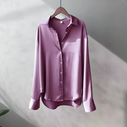 Blouse Blanche Femme en Soie à Manches Longues – Chemisier Femme Chic pour Occasions Professionnelles et Spéciales