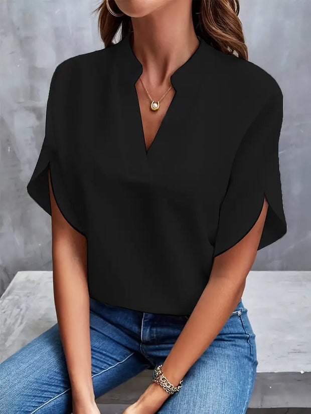 Women's Lightweight Eco-Friendly Blouse with Spring Print - Flowing Cut in Cotton, Available from S to XL