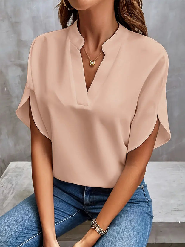 Women's Lightweight Eco-Friendly Blouse with Spring Print - Flowing Cut in Cotton, Available from S to XL