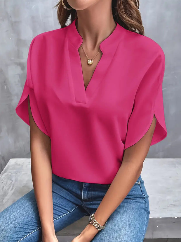 Women's Lightweight Eco-Friendly Blouse with Spring Print - Flowing Cut in Cotton, Available from S to XL