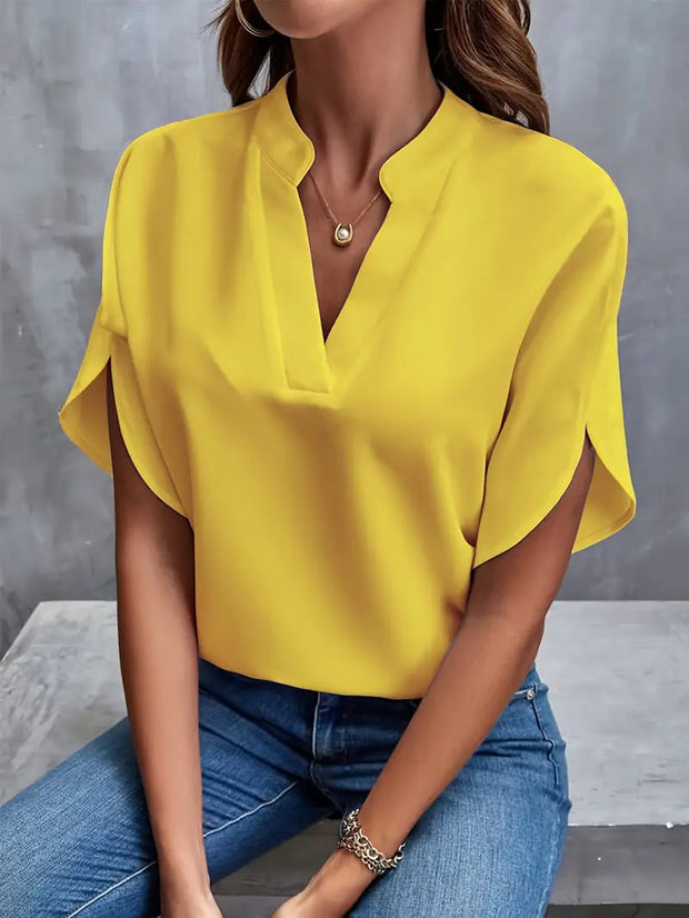 Women's Lightweight Eco-Friendly Blouse with Spring Print - Flowing Cut in Cotton, Available from S to XL