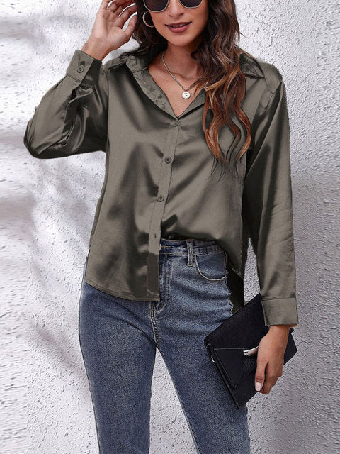 Elegant Silk Blouse with Long Sleeves – Absolute Comfort and Sophisticated Design