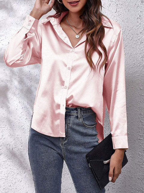 Elegant Silk Blouse with Long Sleeves – Absolute Comfort and Sophisticated Design