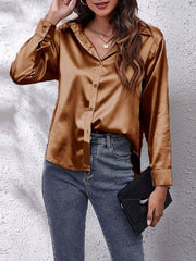 Elegant Silk Blouse with Long Sleeves – Absolute Comfort and Sophisticated Design