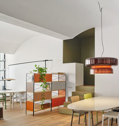 Superbe Suspension en Verre Soufflé Bohemia – Embrassez l'Élégance Organique avec Éclairage LED Intégré