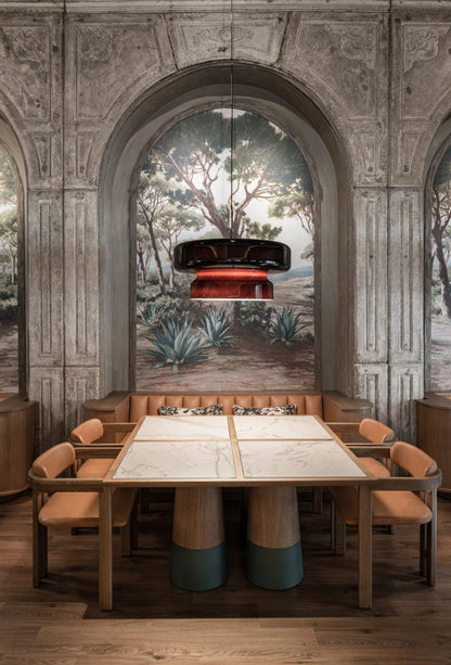 Superbe Suspension en Verre Soufflé Bohemia – Embrassez l'Élégance Organique avec Éclairage LED Intégré