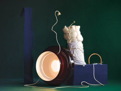 Superbe Suspension en Verre Soufflé Bohemia – Embrassez l'Élégance Organique avec Éclairage LED Intégré