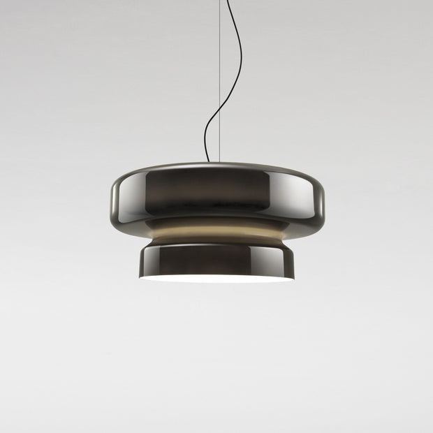 Superbe Suspension en Verre Soufflé Bohemia – Embrassez l'Élégance Organique avec Éclairage LED Intégré