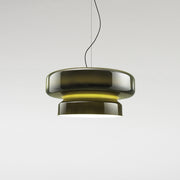 Superbe Suspension en Verre Soufflé Bohemia – Embrassez l'Élégance Organique avec Éclairage LED Intégré