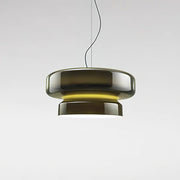 Superbe Suspension en Verre Soufflé Bohemia – Embrassez l'Élégance Organique avec Éclairage LED Intégré
