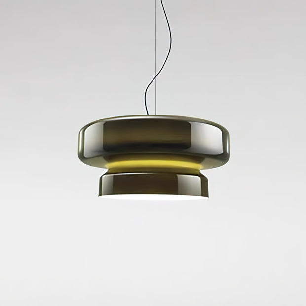 Superbe Suspension en Verre Soufflé Bohemia – Embrassez l'Élégance Organique avec Éclairage LED Intégré