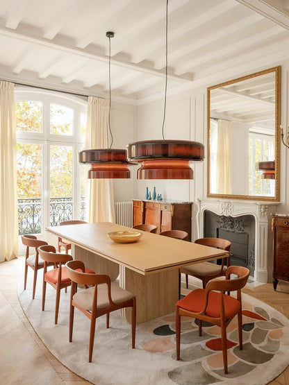 Superbe Suspension en Verre Soufflé Bohemia – Embrassez l'Élégance Organique avec Éclairage LED Intégré