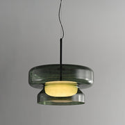 Superbe Suspension en Verre Soufflé Bohemia – Embrassez l'Élégance Organique avec Éclairage LED Intégré