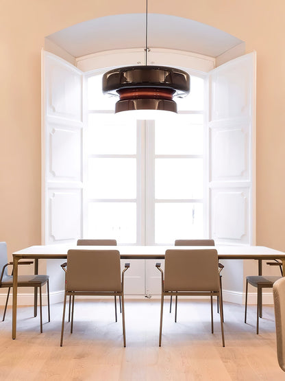 Superbe Suspension en Verre Soufflé Bohemia – Embrassez l'Élégance Organique avec Éclairage LED Intégré