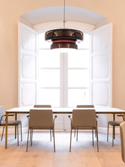 Superbe Suspension en Verre Soufflé Bohemia – Embrassez l'Élégance Organique avec Éclairage LED Intégré