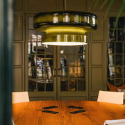Superbe Suspension en Verre Soufflé Bohemia – Embrassez l'Élégance Organique avec Éclairage LED Intégré