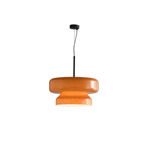 Superbe Suspension en Verre Soufflé Bohemia – Embrassez l'Élégance Organique avec Éclairage LED Intégré