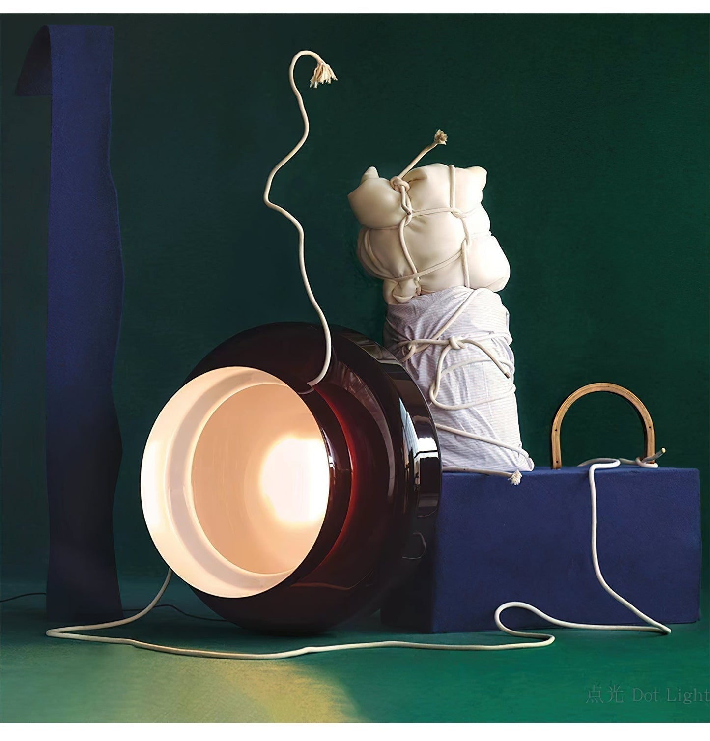 Superbe Suspension en Verre Soufflé Bohemia – Embrassez l'Élégance Organique avec Éclairage LED Intégré