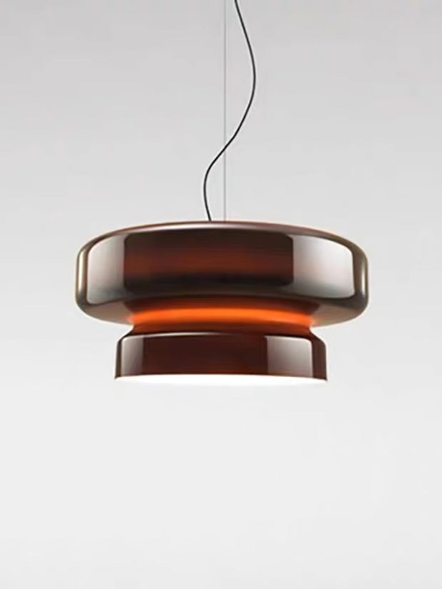 Superbe Suspension en Verre Soufflé Bohemia – Embrassez l'Élégance Organique avec Éclairage LED Intégré