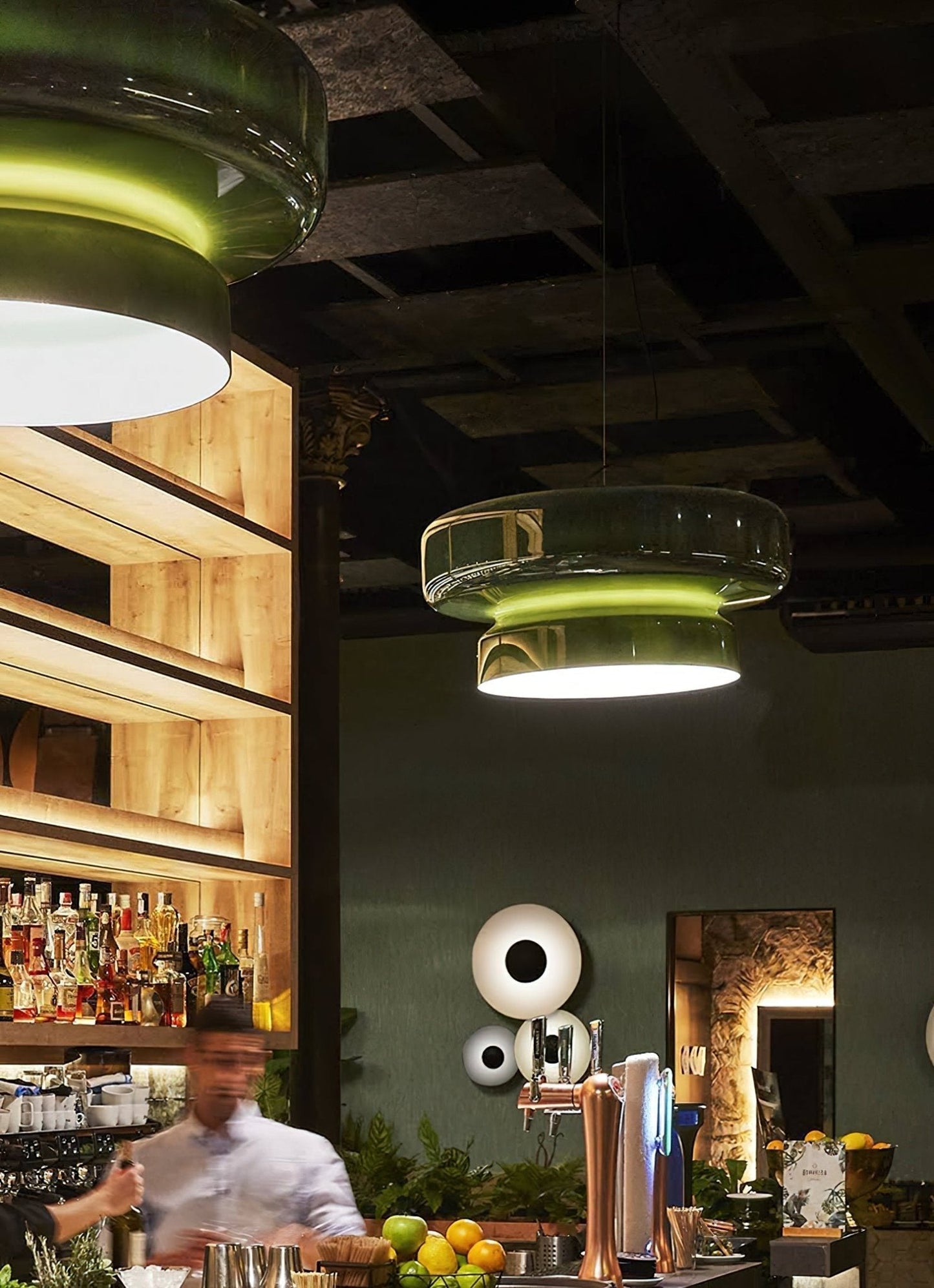 Superbe Suspension en Verre Soufflé Bohemia – Embrassez l'Élégance Organique avec Éclairage LED Intégré